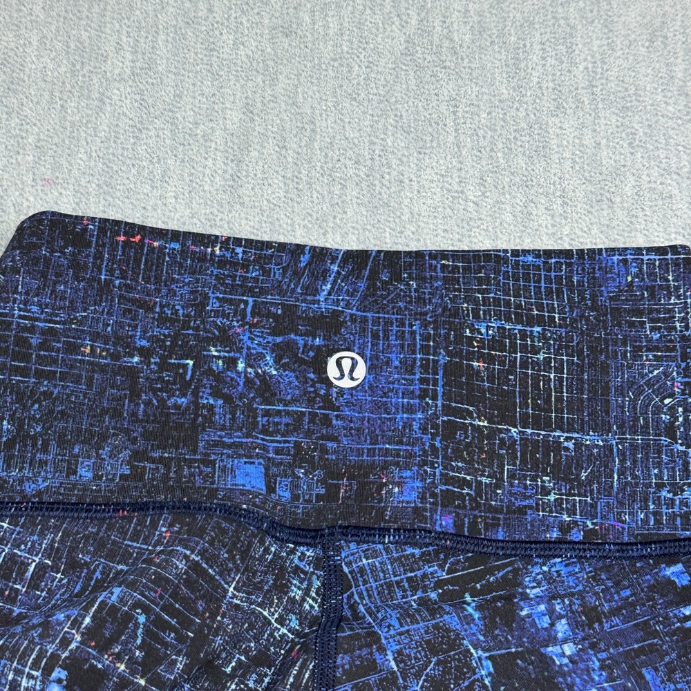 Lululemon Leggings Women 4 Blue Wunder Under Hi-Rise Tight 28" Gym Yoga Pants - Picture 10 of 13